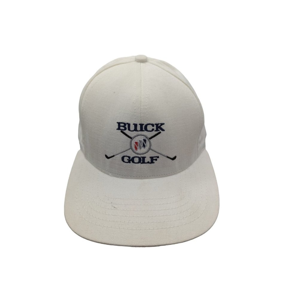 Buick Golf White Baseball Hat Strap back O/S Competition Headwear USA